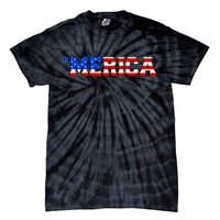 Merica USA Logo Tie-Dye T-Shirt