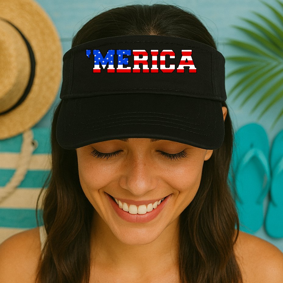 Merica USA Logo Visor