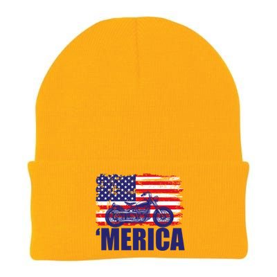 Merica USA Motorcycle  Knit Cap Winter Beanie