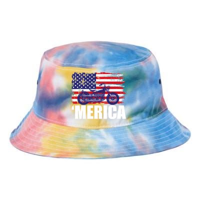 Merica USA Motorcycle  Tie Dye Newport Bucket Hat