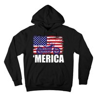 Merica USA Motorcycle  Hoodie