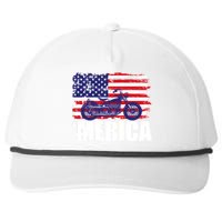 Merica USA Motorcycle  Snapback Five-Panel Rope Hat