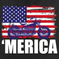Merica USA Motorcycle  11oz C Handle Ceramic Mug