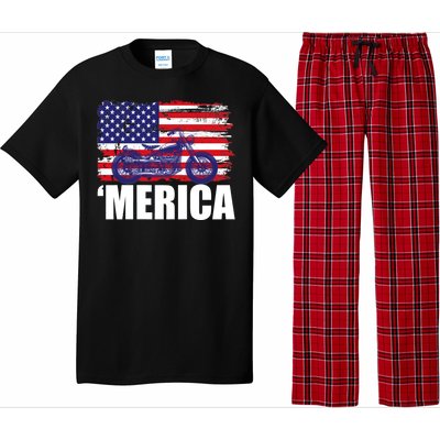 Merica USA Motorcycle  Pajama Set