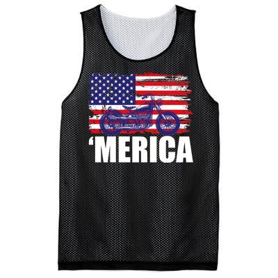 Merica USA Motorcycle  Mesh Reversible Basketball Jersey Tank