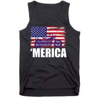 Merica USA Motorcycle  Tank Top