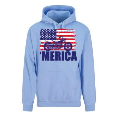 Merica USA Motorcycle  Unisex Surf Hoodie