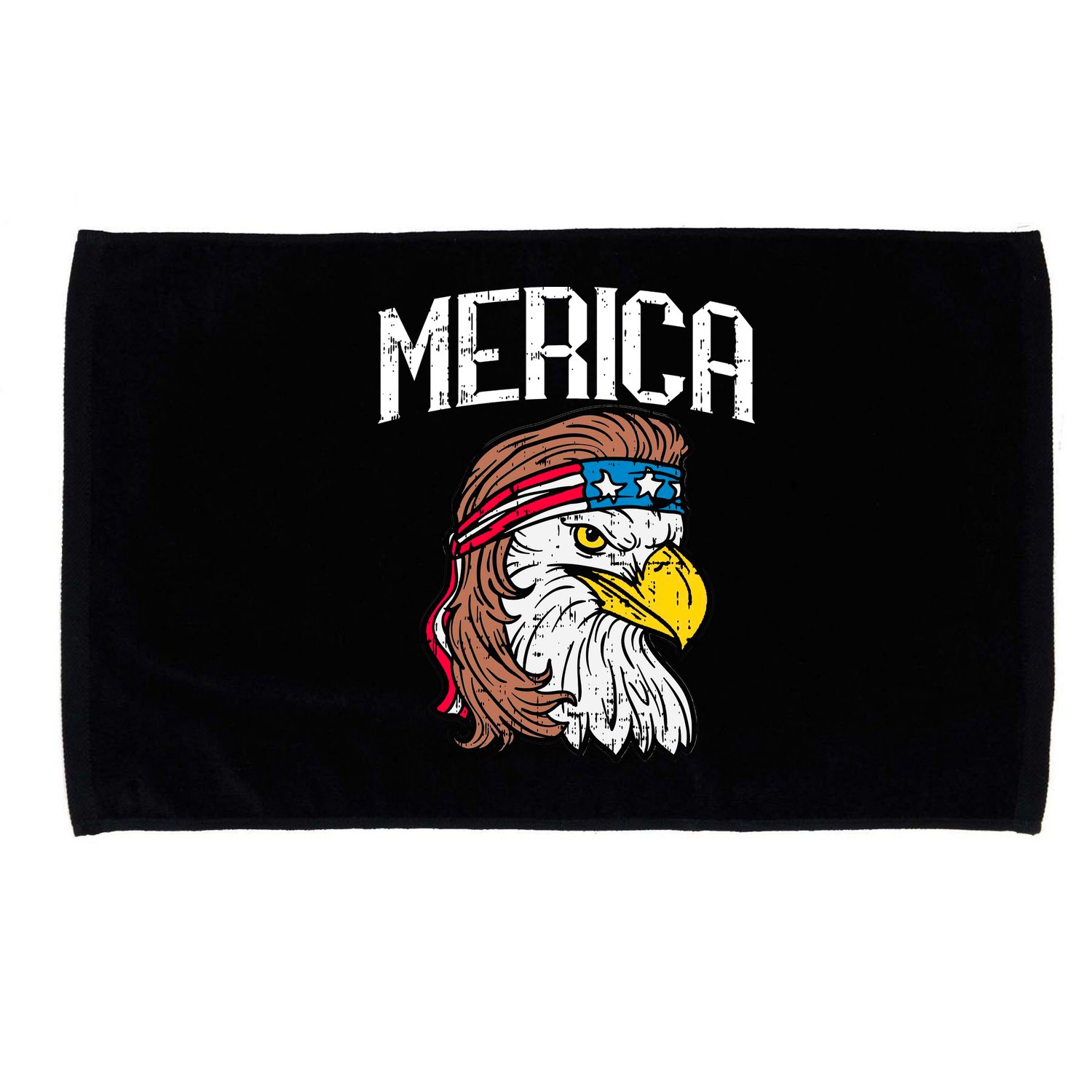 Merica Vintage Patriotic Bald Eagle Microfiber Hand Towel