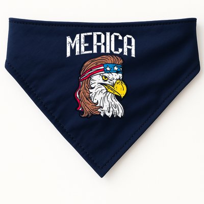 Merica Vintage Patriotic Bald Eagle USA-Made Doggie Bandana