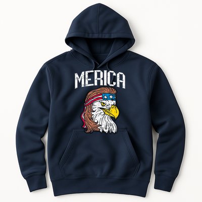 Merica Vintage Patriotic Bald Eagle Hoodie