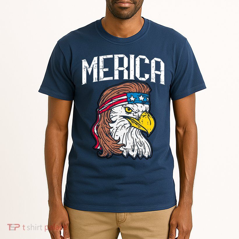 Merica Vintage Patriotic Bald Eagle Tall T-Shirt