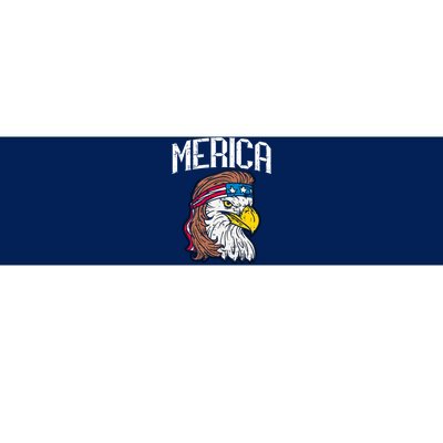 Merica Vintage Patriotic Bald Eagle Bumper Sticker