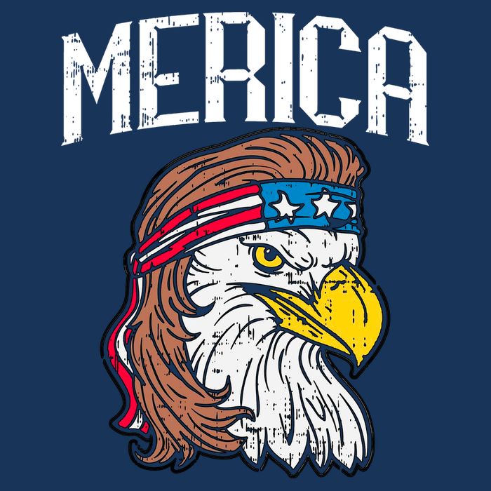 Merica Vintage Patriotic Bald Eagle Tie-Dye T-Shirt