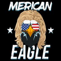 Merican Eagle Cropped Pullover Crew