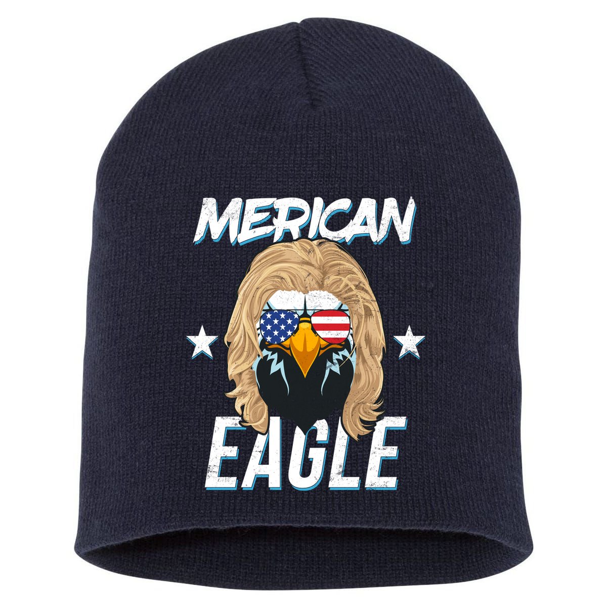 Merican Eagle Short Acrylic Beanie