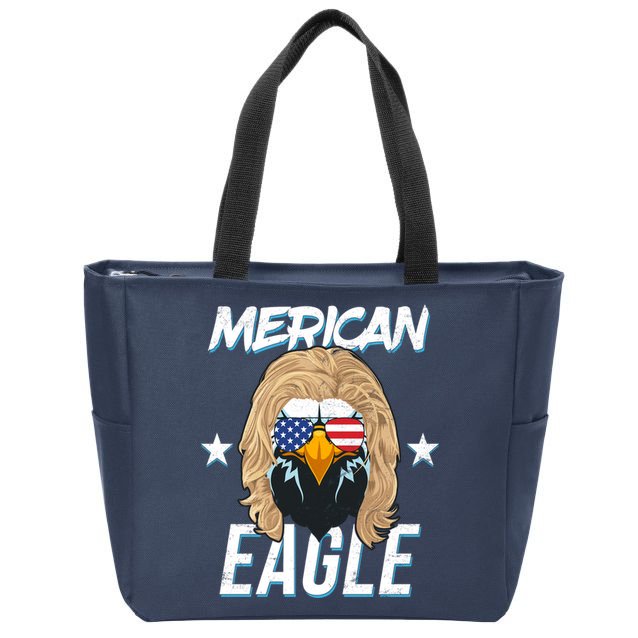 Merican Eagle Zip Tote Bag