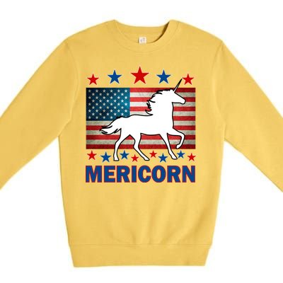 Mericorn American Unircorn Premium Crewneck Sweatshirt