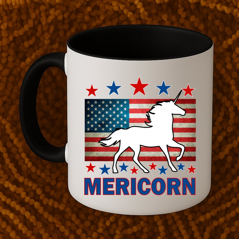 Mericorn American Unircorn Mug