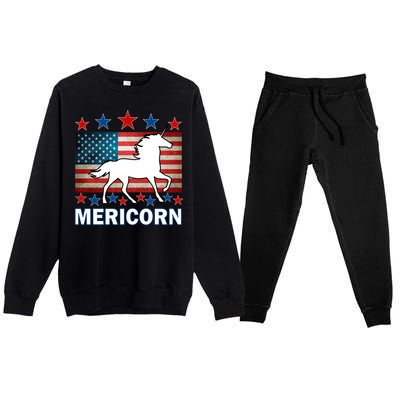 Mericorn American Unircorn Premium Crewneck Sweatsuit Set