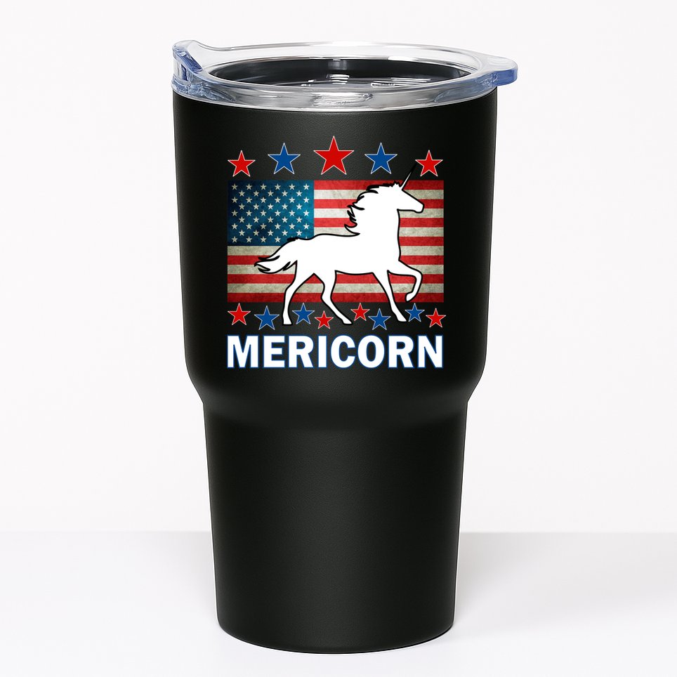 Mericorn American Unircorn Tumbler