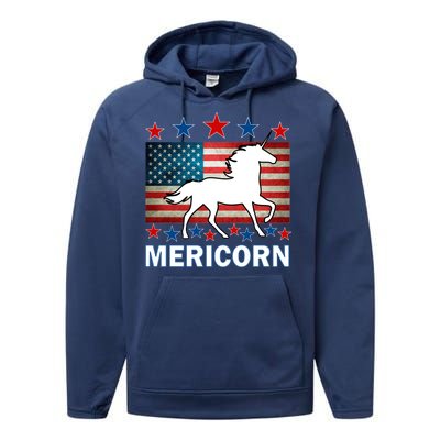 Mericorn American Unircorn Performance Fleece Hoodie