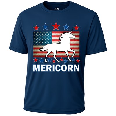 Mericorn American Unircorn Cooling Performance Crew T-Shirt