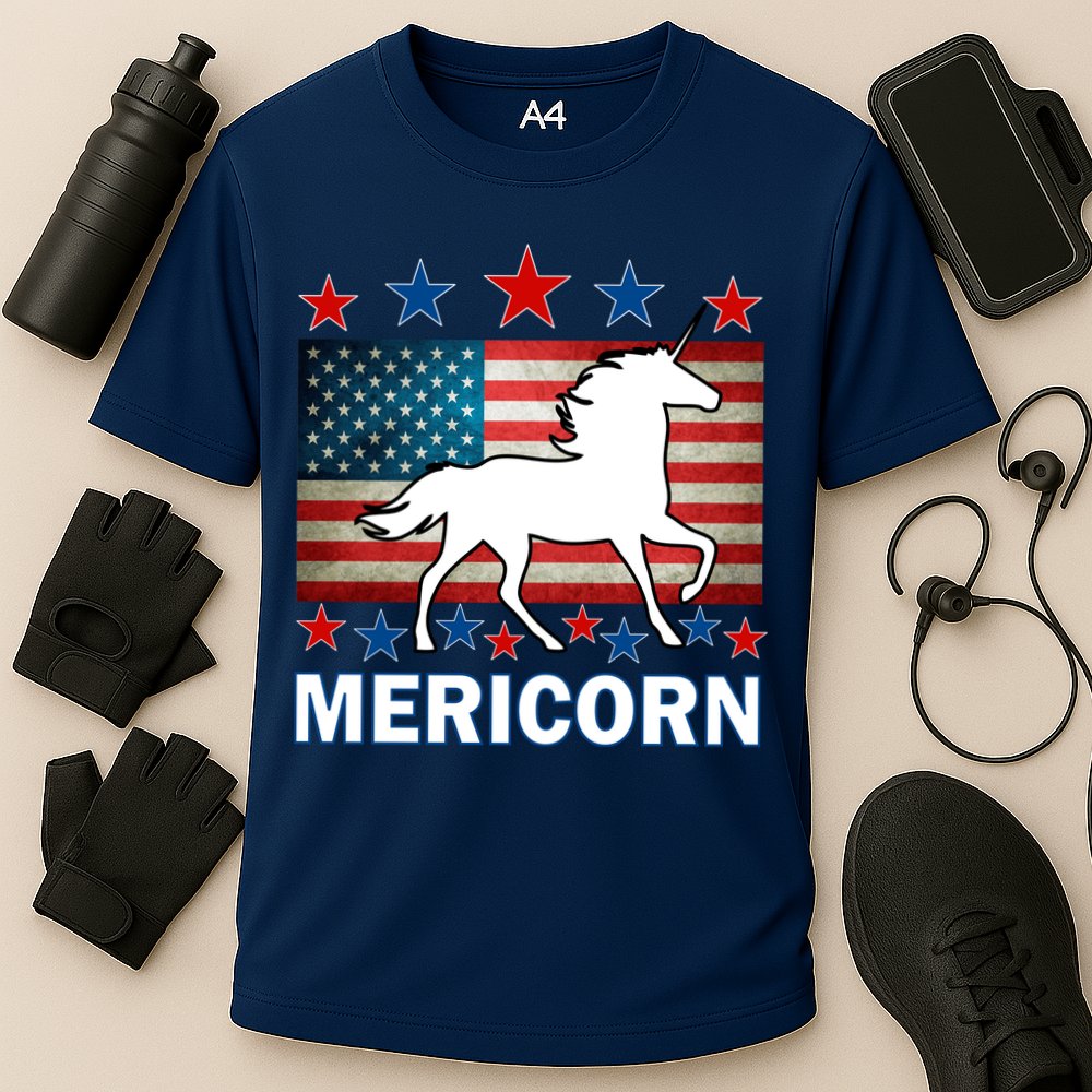 Mericorn American Unircorn Performance Shirt