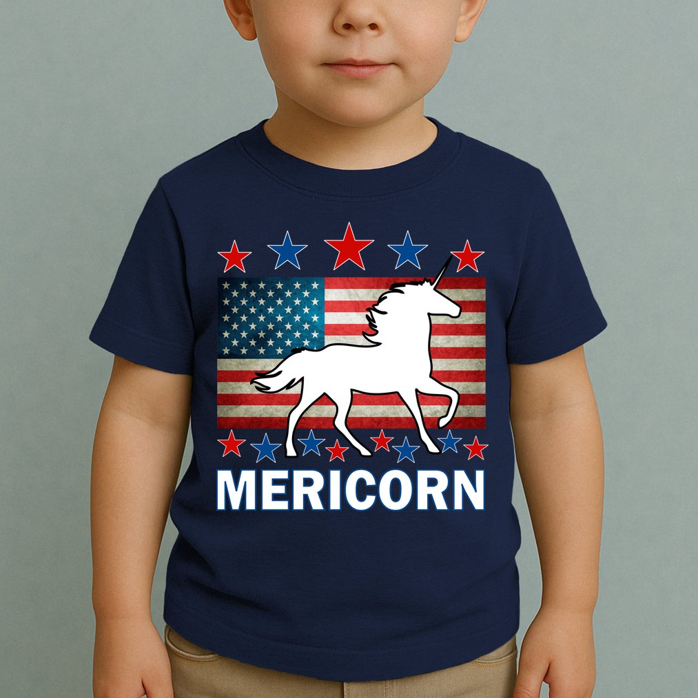 Mericorn American Unircorn Toddler T-Shirt