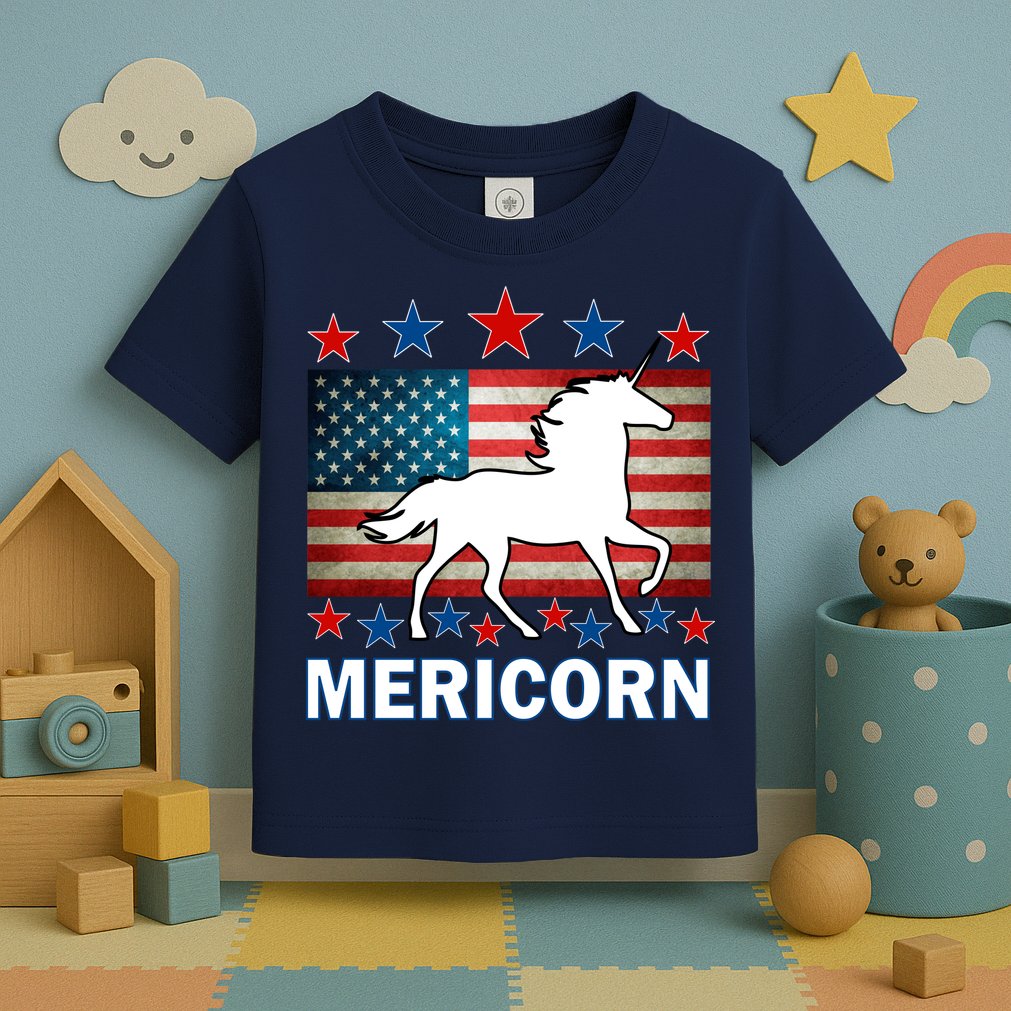 Mericorn American Unircorn Toddler T-Shirt