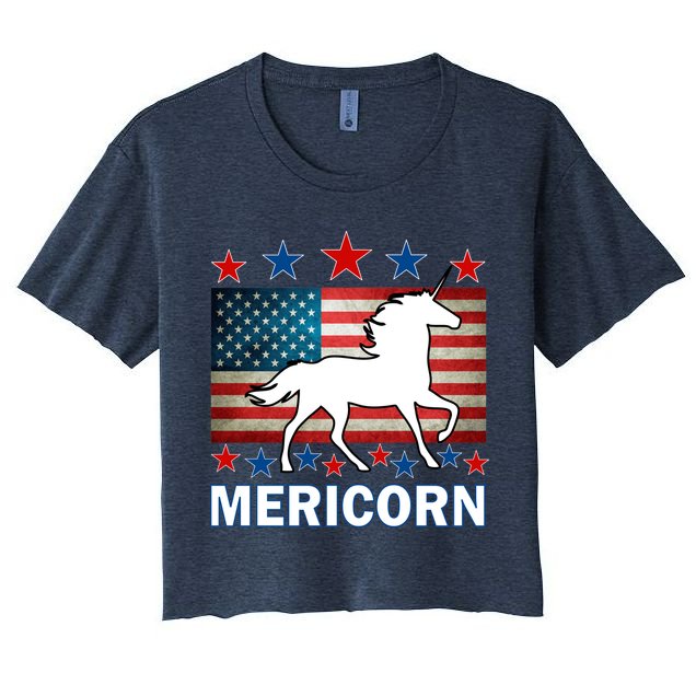 Mericorn American Unircorn Crop Top
