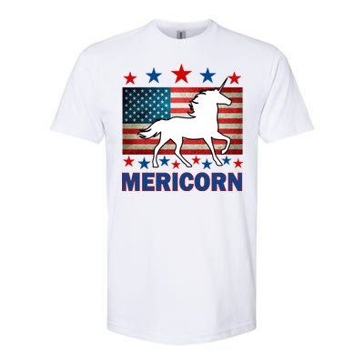 Mericorn American Unircorn Softstyle CVC T-Shirt