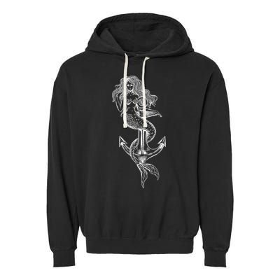 Mermaid Anchor Garment-Dyed Fleece Hoodie