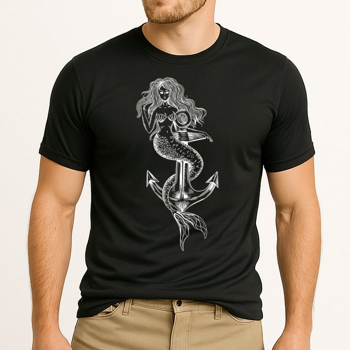 Mermaid Anchor Cooling Performance Crew T-Shirt