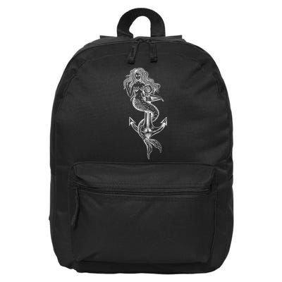 Mermaid Anchor 16 in Basic Backpack