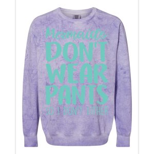 Mermaid Don't Wear Pants Colorblast Crewneck Sweatshirt