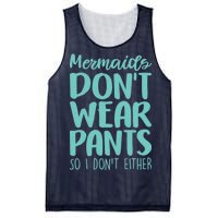 Mermaid Don't Wear Pants Mesh Reversible Basketball Jersey Tank