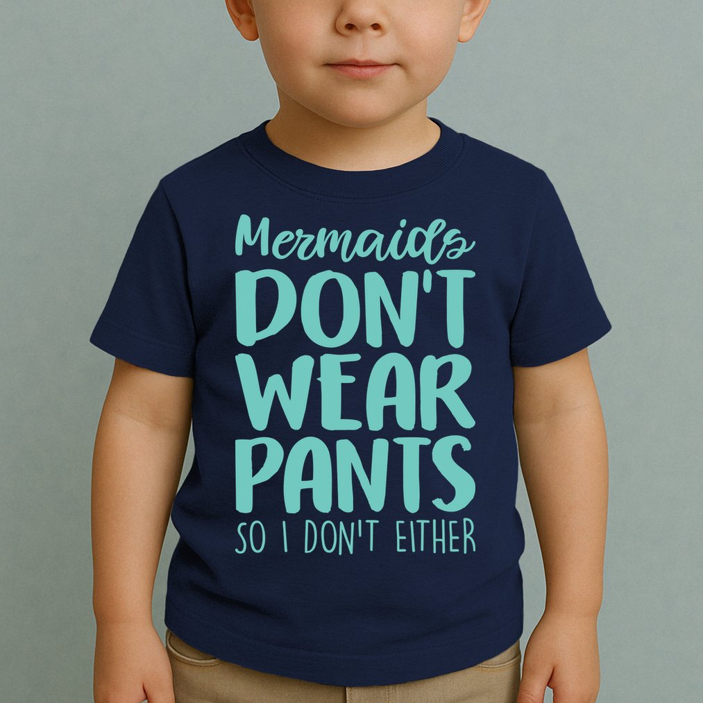 Mermaid Don't Wear Pants Toddler T-Shirt