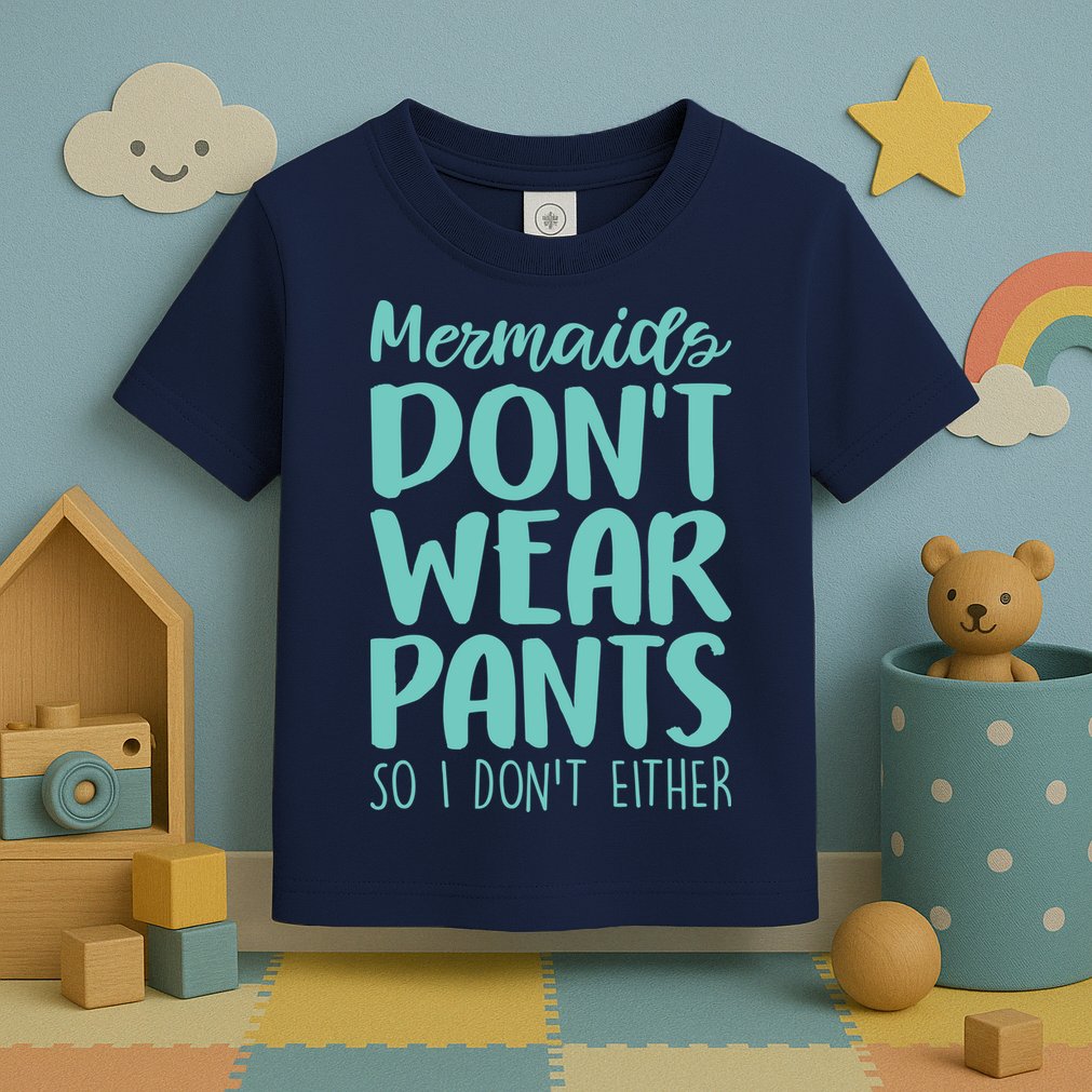 Mermaid Don't Wear Pants Toddler T-Shirt