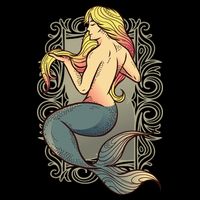 Mermaid Illustration Backpack
