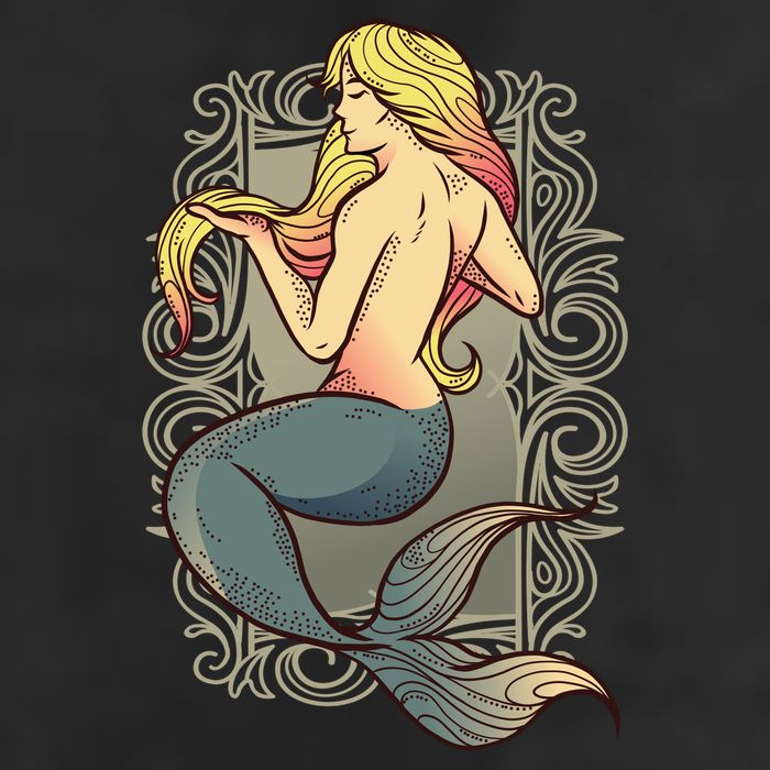 Mermaid Illustration Adult Drive Performance Visor