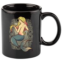 Mermaid Illustration 11oz C Handle Ceramic Mug