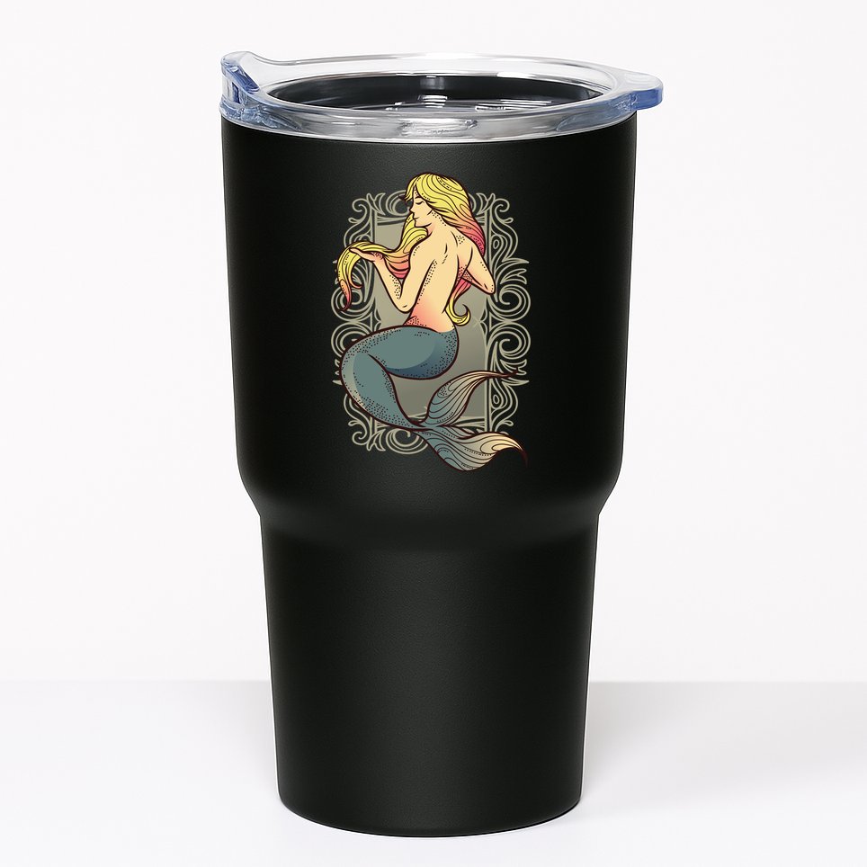 Mermaid Illustration Tumbler
