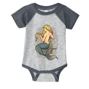 Mermaid Illustration Infant Baby Jersey Bodysuit