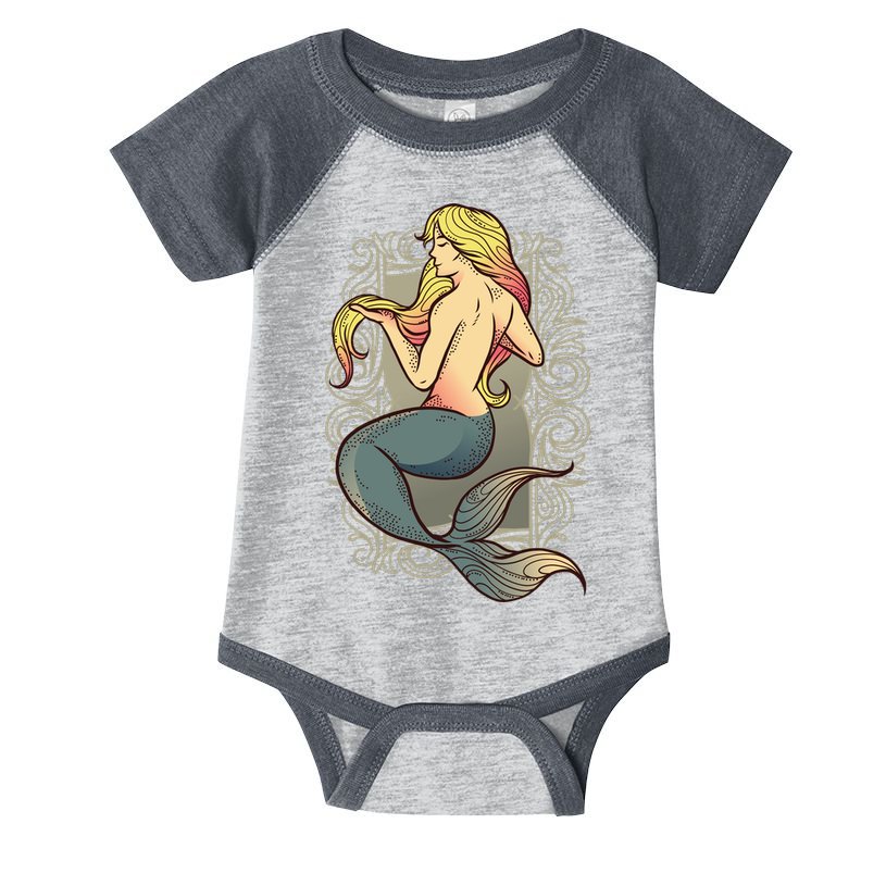Mermaid Illustration Infant Baby Jersey Bodysuit