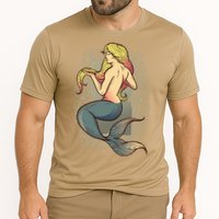 Mermaid Illustration Cooling Performance Crew T-Shirt