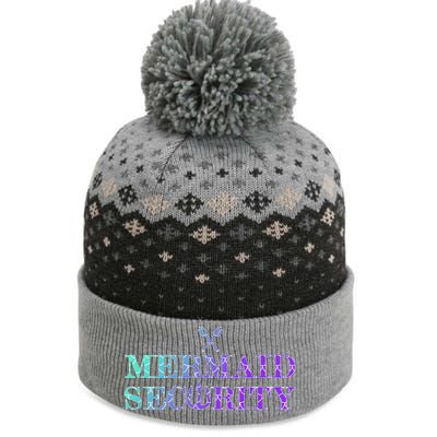 Mermaid Security Funny The Baniff Cuffed Pom Beanie