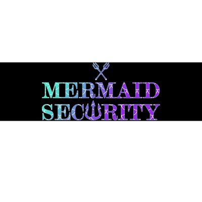 Mermaid Security Funny Bumper Sticker