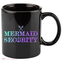 Mermaid Security Funny 11oz C Handle Ceramic Mug