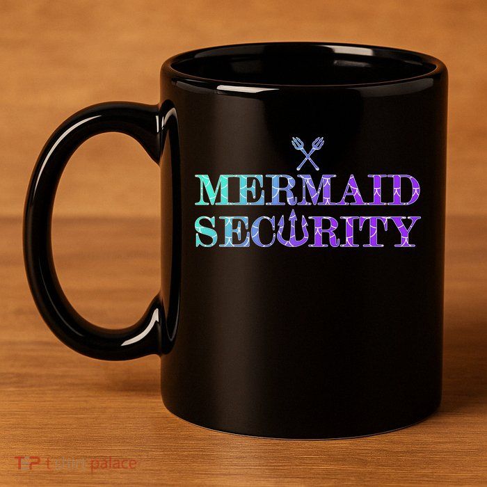 Mermaid Security Funny 11oz C Handle Ceramic Mug