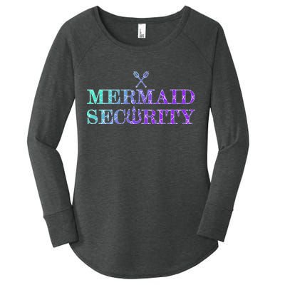 Mermaid Security Funny Women's Perfect Tri Tunic Long Sleeve Shirt